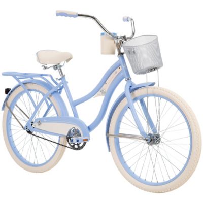 Huffy Women's 24 in. 1-Speed Deluxe Cruiser Bike, Periwinkle