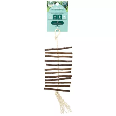 Oxbow Animal Health Enriched Life Apple Stick Dangly Chews for Small Animals Small Pet Chew Toys