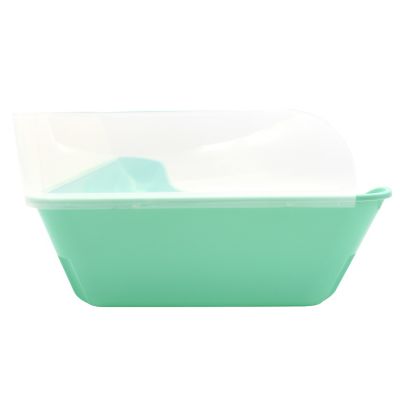 Image showing  Enriched Life Corner Litter Pan with Removable Shield for Small Pets