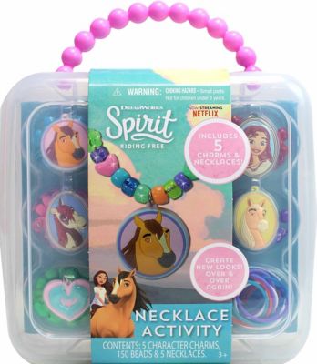 Tara Toy Dreamworks Spirit Riding Free Necklace Activity Set with 5 Charms, 150 Beads, 5 Necklaces