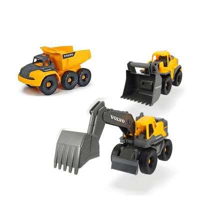 Dickies Toys 10 in. Volvo Construction Truck Toys, 3-Pack