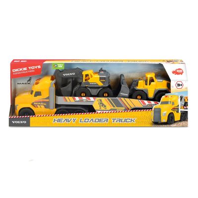 Image showing 6 th Dickies 28 in. Mack Truck with 2 Volvo Construction Truck Toys