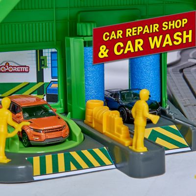 Image showing 5 th Dickie Toys Majorette Super City Garage Playset with 6 Die-Cast Cars