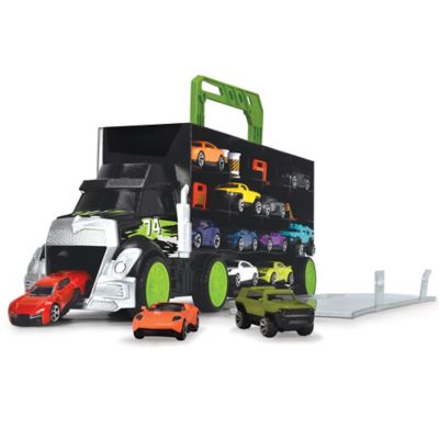 Image showing  Truck Carry Case with 4 Die-Cast Vehicles