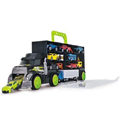 Image showing  Truck Carry Case with 4 Die-Cast Vehicles