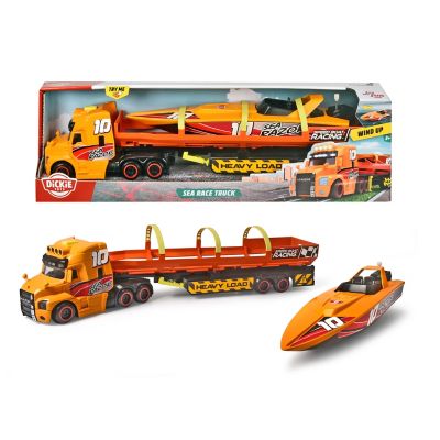 Dickie Toys Mack Truck with Trailer and Boat