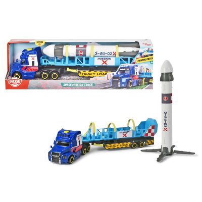 Dickies Mack Space Mission Truck with Trailer and Rocket Toy