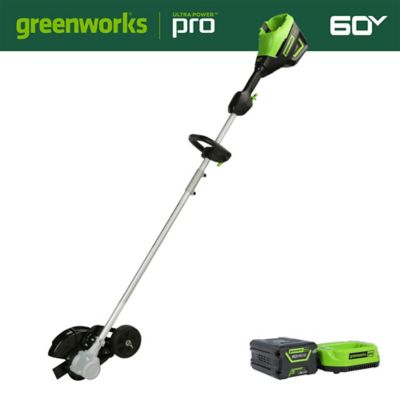 Greenworks 60V 8 in. Brushless Cordless Battery Lawn Edger, 2.0 Ah Battery & Charger, 2700103