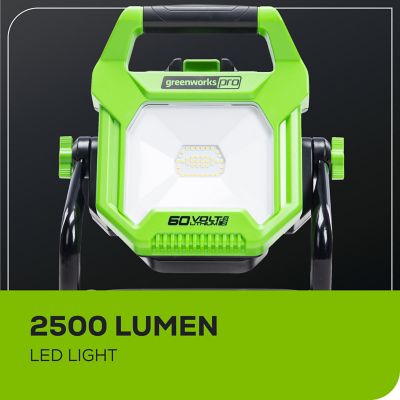 Image showing  2,500-Lumen 60V Cordless Battery Work Light, Dual Power (AC/DC), Tool Only