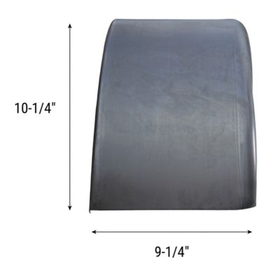 Image showing  Steel Fender with Back, 9 in. x 30 in.