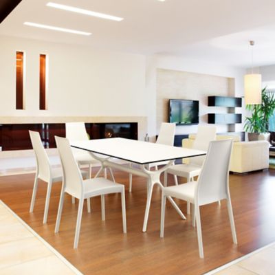 Siesta 7 pc. Miranda Dining Set, White