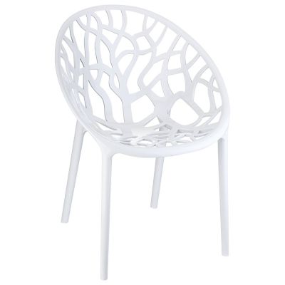 Siesta 2 pc. Crystal Modern Outdoor Dining Chair Set