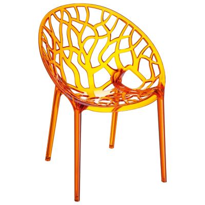 Siesta 2 pc. Crystal Modern Outdoor Dining Chair Set
