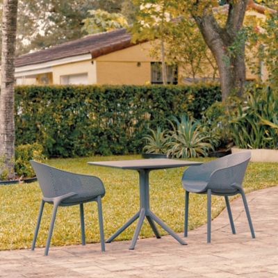 Image showing  3 pc. Sky Outdoor Bistro Set, Dark Gray