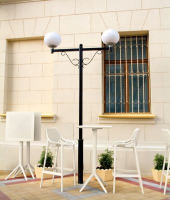 Image showing  3 pc. Sky Air Square Outdoor Bar Set, White