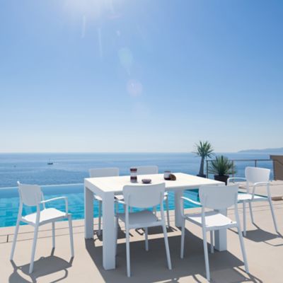 Siesta 7 pc. Loft Outdoor Dining Set, White