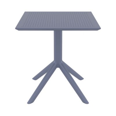 Image showing  3 pc. Lucy Outdoor Bistro Set, 27 in., Dark Gray