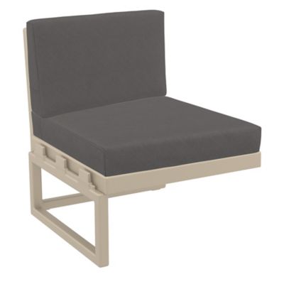 Siesta Mykonos Seat Extension with Cushion, Taupe