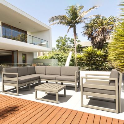 Image showing  Mykonos Seat Extension with Cushion, Taupe