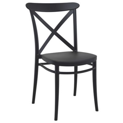 Siesta Cross Outdoor Dining Chairs, 2-Pack