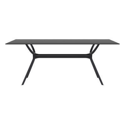 Image showing  Air Rectangular Outdoor Table, Black, 71 x 35.5 x 29.5in.