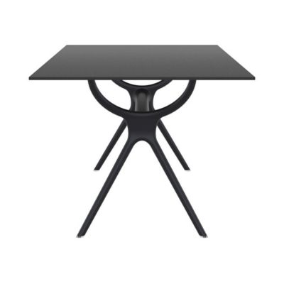 Image showing  Air Rectangular Outdoor Table, Black, 71 x 35.5 x 29.5in.