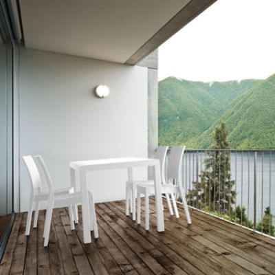 Siesta 5 pc. Orlando Square Dining Set, White