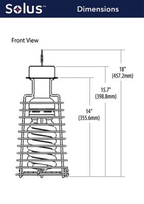 Image showing  Tigress Temporary Utility Light Fixture with Replaceable Lamp, 105W, Hanging Hook and 5 ft. Cord Included
