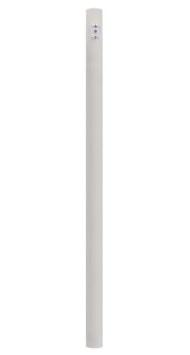 SOLUS 7 ft. White Outdoor Direct Burial Lamp Post with Dusk to Dawn Photo Sensor, Fits 3 in. Post Top Fixtures