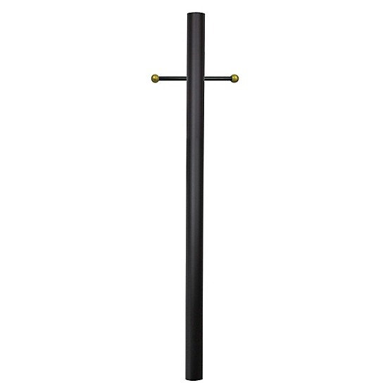 7 ft. White Outdoor Direct Burial Aluminum Lamp Post with Cross Arm fits Most Standard 3 in. Post Top Fixtures 7 ft. White Outdoor Direct Burial Aluminum Lamp Post with Cross Arm fits Most Standard 3 in. Post Top Fixtures