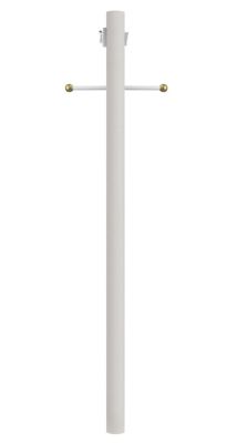 SOLUS 7 ft. White Outdoor Lamp Post