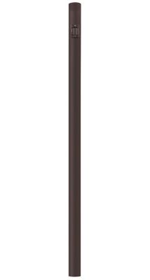 SOLUS 7 ft. Bronze Outdoor Direct Burial Lamp Post with Convenience Outlet