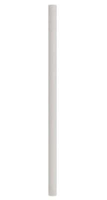 SOLUS 7 ft. White Outdoor Direct Burial Aluminum Lamp Post