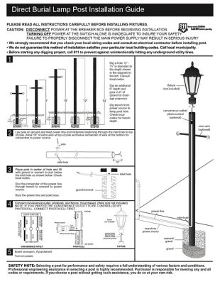Image showing  8 ft. Outdoor Direct Burial Lamp Post with Cross Arm and Auto Dusk to Dawn Photocell, Black