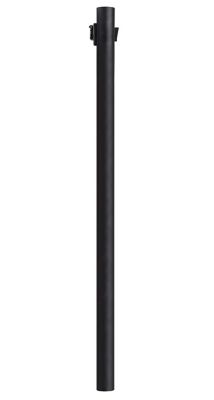 SOLUS 8 ft. Outdoor Direct Burial Lamp Post with Convenience Outlet and Dusk to Dawn Photo Sensor, Black