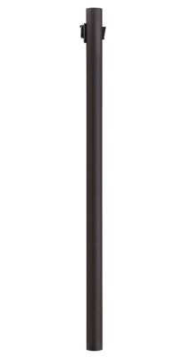 SOLUS 8 ft. Bronze Outdoor Direct Burial Lamp Post with Convenience Outlet and Dusk to Dawn Photo Sensor