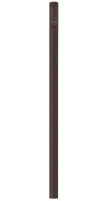 SOLUS 8 ft. Bronze Outdoor Direct Burial Lamp Post with Convenience Outlet