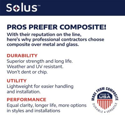 Image showing 5 th SOLUS Square Decorative Composite Post-Top Light, 3,000K, Bronze