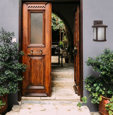 Image showing  Bronze LED Round Composite Outdoor Wall Lantern Sconce, 4,000K, SPC52VF-LE26C-BZ