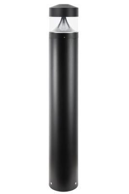 SOLUS Line-Voltage Black LED Exterior Landscape Bollard Light