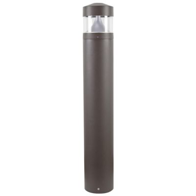 SOLUS Line-Voltage Bronze LED Exterior Landscape Bollard Light, 4,000K