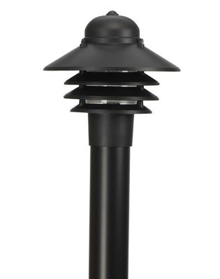 SOLUS Nautical 1-Light Black Post-Mount Walkway Light, 3,000K