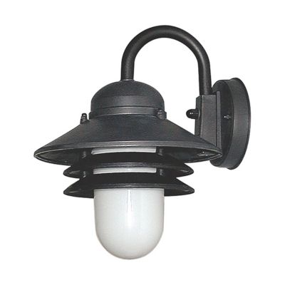 SOLUS Nautical 1-Light Black LED Outdoor Wall-Mount Sconce, 4,000K, SPC75VL-LE26C-B