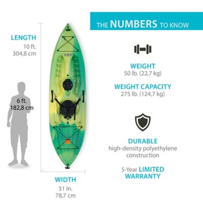 Image showing  10 ft. Spitfire Sit-on-Top Kayak, Lemongrass Fusion