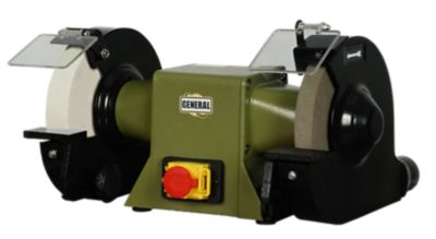 General International 6 in. Dia. 3.1A Industrial Bench Grinder, 1/2 HP, 1,400-1,750 RPM