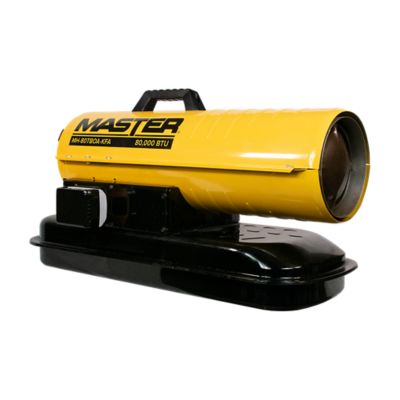 Master Torpedo Battery-Powered Forced Air Kerosene Heater, 2,000 sq. ft., 80,000 BTU