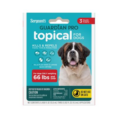 Sergeant's Guardian Pro Flea and Tick Topical Treatment for Large Dogs, 3 ct.
