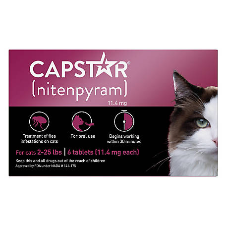 Capstar Flea Treatment Tablets for Cats, 6 ct.