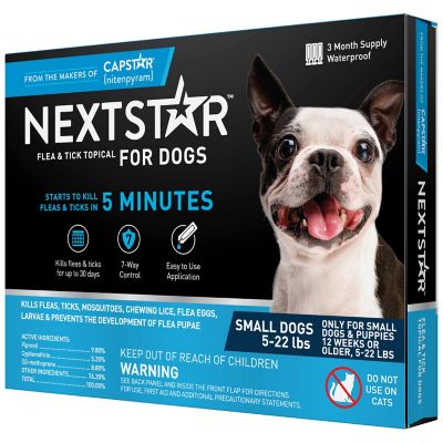 NextStar Flea and Tick Topical Treatment for Small Dogs, 3 Month Supply