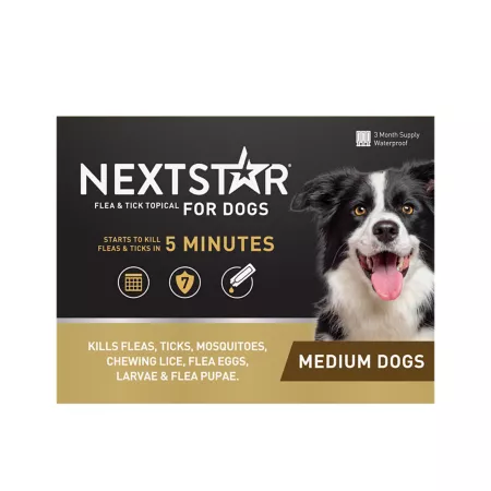 NextStar Topical Flea and Tick Treatment for Medium Dogs 3 ct Dog Flea & Tick Topical Treatments